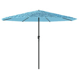 VidaXL parasol med stålstang 388x388x248 cm blå
