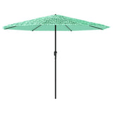 Vidaxx parasol med stålstang 388x388x248 cm grøn