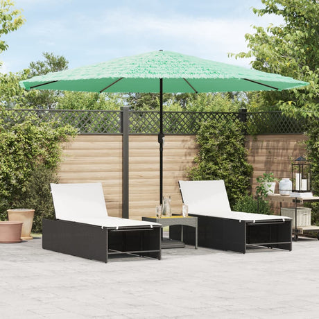 Vidaxx parasol med stålstang 388x388x248 cm grøn