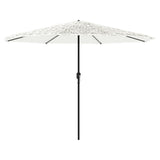 Vidaxx parasol med stålstang 388x388x248 cm hvid