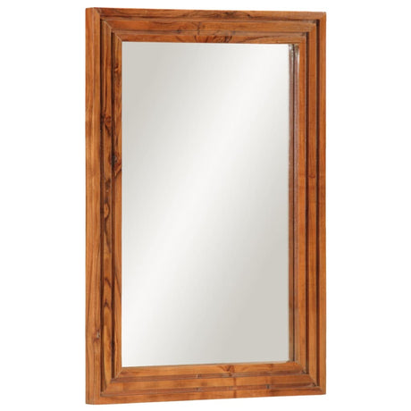 Vidaxl badkamerspiegel 50x70 cm massief acaciahout en glas