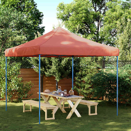 VidaXL partytelt foldbart pop-up 292x292x315 cm terracotta