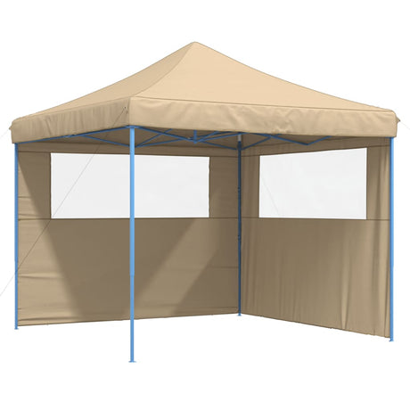 Vidaxx foldbart pop-up partytelt med 2 sidevægge beige