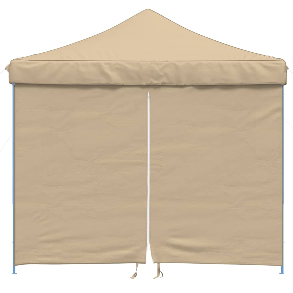 Vidaxx foldbart pop-up partytelt med 4 sidevægge beige
