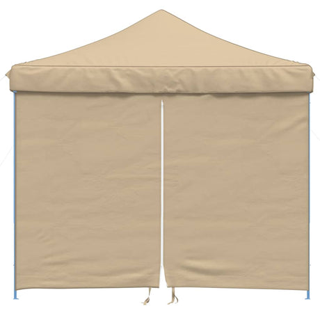 Vidaxx foldbart pop-up partytelt med 4 sidevægge beige