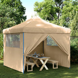 Vidaxx foldbart pop-up partytelt med 4 sidevægge beige