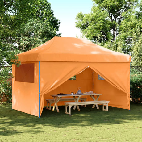 Vidaxx foldbart pop-up partytelt med 4 sidevægge orange