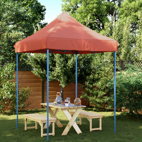 VidaXL partytelt foldbart pop-up 200x200x306 cm terracotta