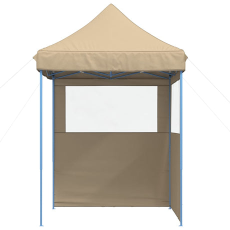 Vidaxx foldbart pop-up partytelt med 2 sidevægge beige