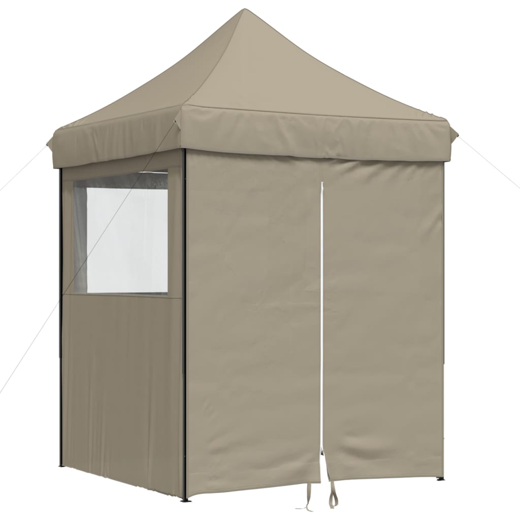 Vidaxx foldbart pop-up partytelt med 4 sidevægge i taupe