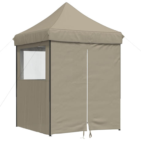 Vidaxx foldbart pop-up partytelt med 4 sidevægge i taupe