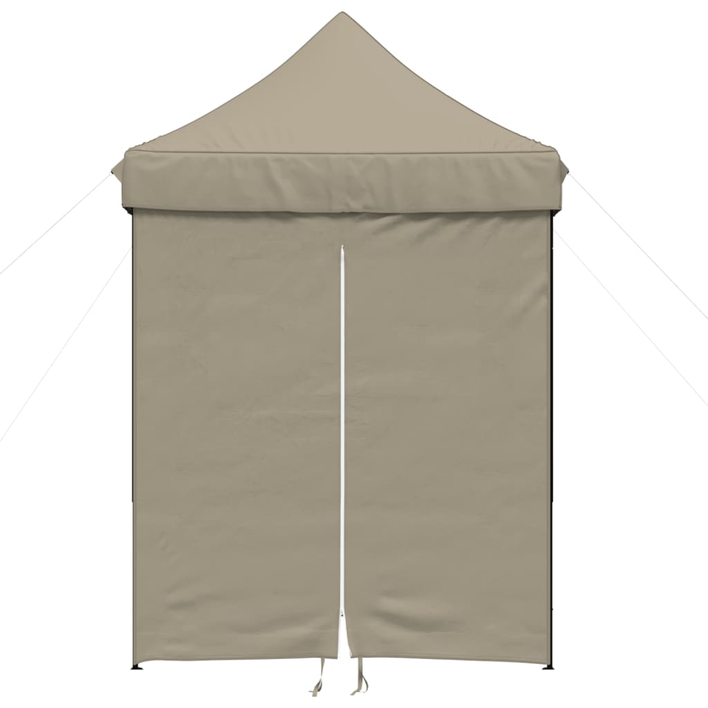 Vidaxx foldbart pop-up partytelt med 4 sidevægge i taupe