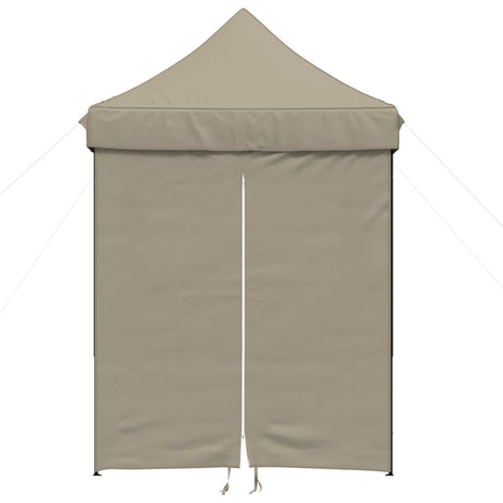 Vidaxx foldbart pop-up partytelt med 4 sidevægge i taupe