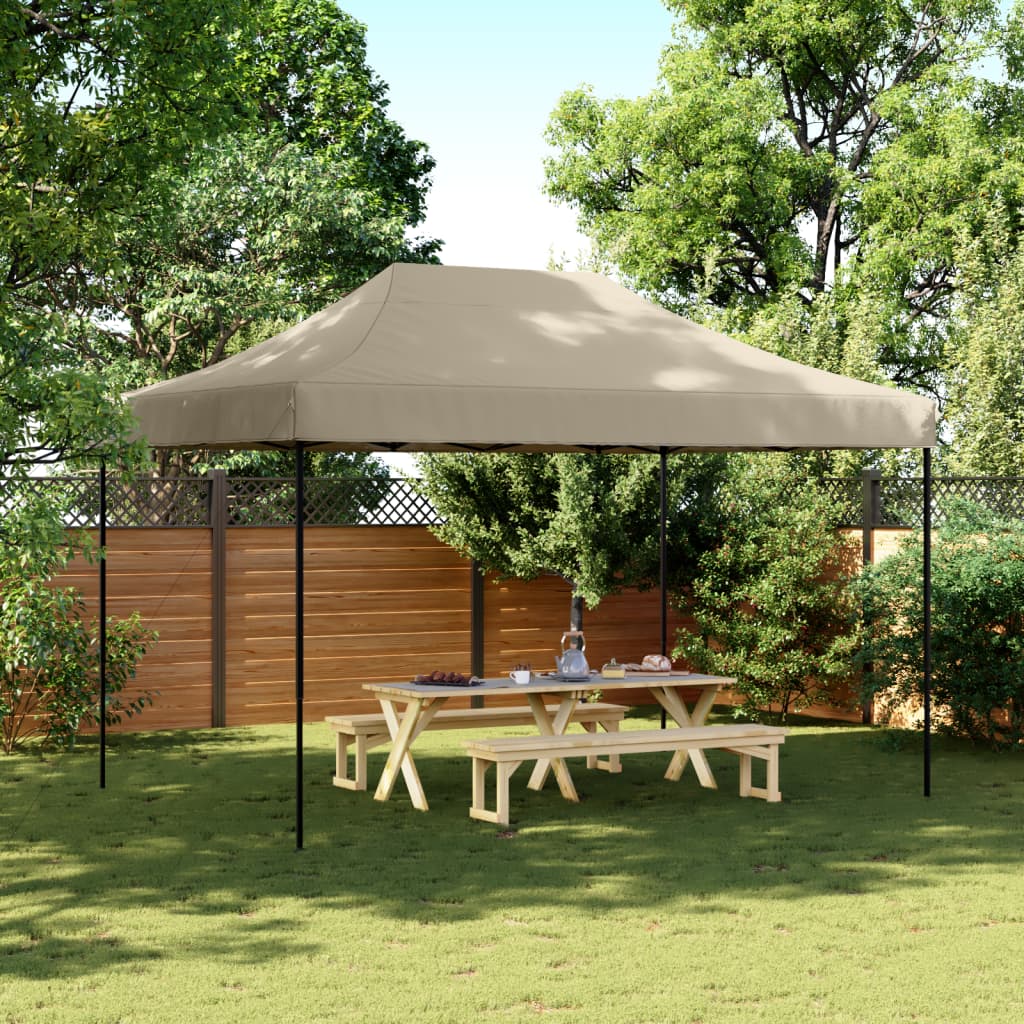 VidaXL partytelt foldbart pop-up 410x279x315 cm taupe