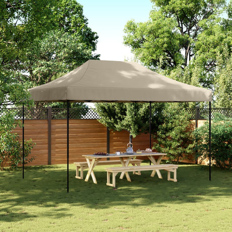VidaXL partytelt foldbart pop-up 410x279x315 cm taupe