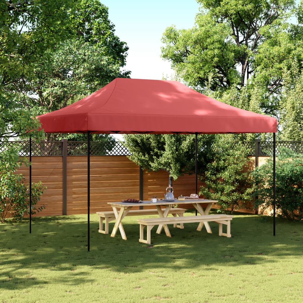 VidaXL partytelt foldbart pop-up 410x279x315 cm bordeaux