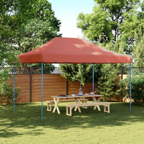 Vidaxx foldbart pop-up partytelt 410x279x315 cm terracotta