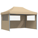 Vidaxx foldbart pop-up partytelt med 3 sidevægge beige