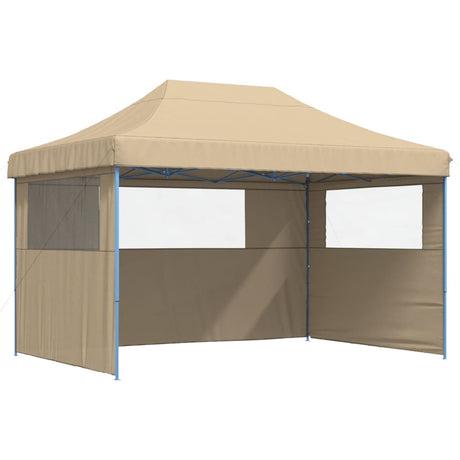 Vidaxx foldbart pop-up partytelt med 3 sidevægge beige