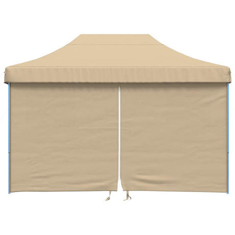 Vidaxx foldbart pop-up partytelt med 4 sidevægge beige