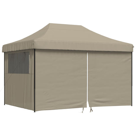 Vidaxx foldbart pop-up partytelt med 4 sidevægge i taupe