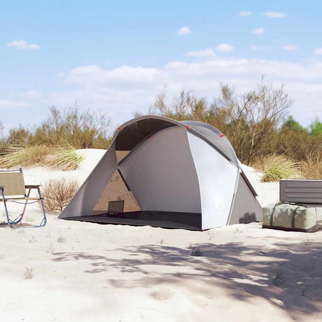 VidaXL strandtelt 2-personers pop-up vandtæt grå