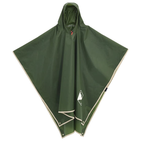 Vidaxx regnponcho med hætte 2-i-1 design 223x145 cm grøn