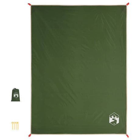 Vidaxx picnic tæppe med pinde 205x155 cm grøn