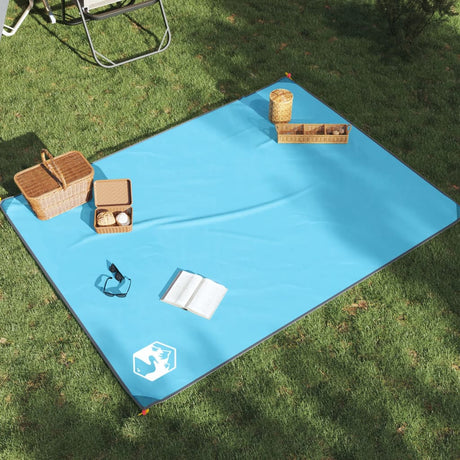 VidaXL picnic tæppe med pinde 205x155 cm blå