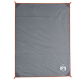 Vidaxx picnictæppe med pinde 205x155 cm grå og orange