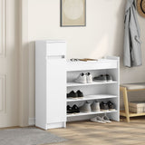 Vidaxx skoskab 100,5x28x100 cm konstrueret træ hvid