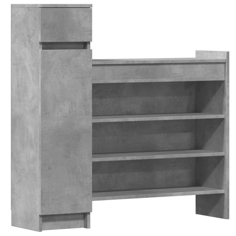 Vidaxx skoskab 100,5x28x100 cm konstrueret træ betongrå