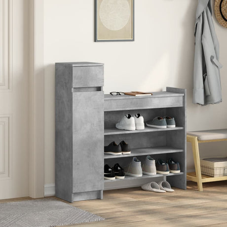 Vidaxx skoskab 100,5x28x100 cm konstrueret træ betongrå