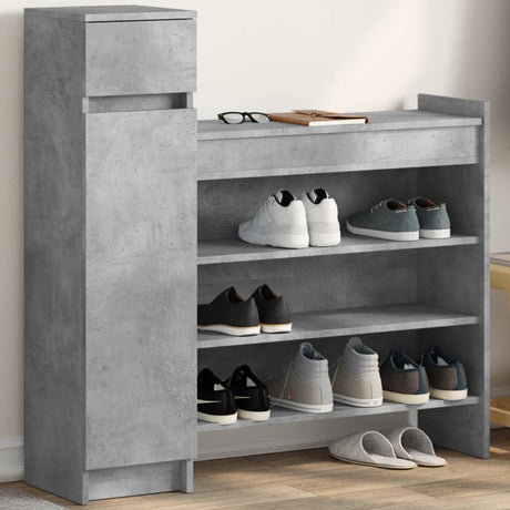 Vidaxx skoskab 100,5x28x100 cm konstrueret træ betongrå