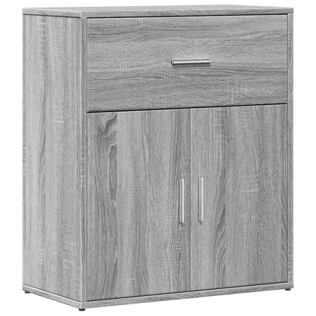 Vidaxl dressoir 60x31x70 cm bewerkt hout grijs sonoma