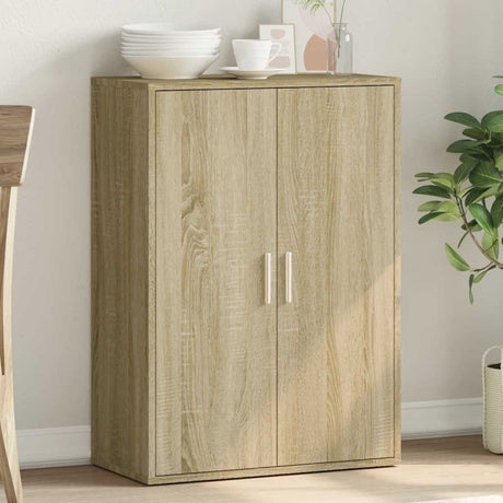 Vidaxl dressoir 60x31x84 cm bewerkt hout sonoma eikenkleurig