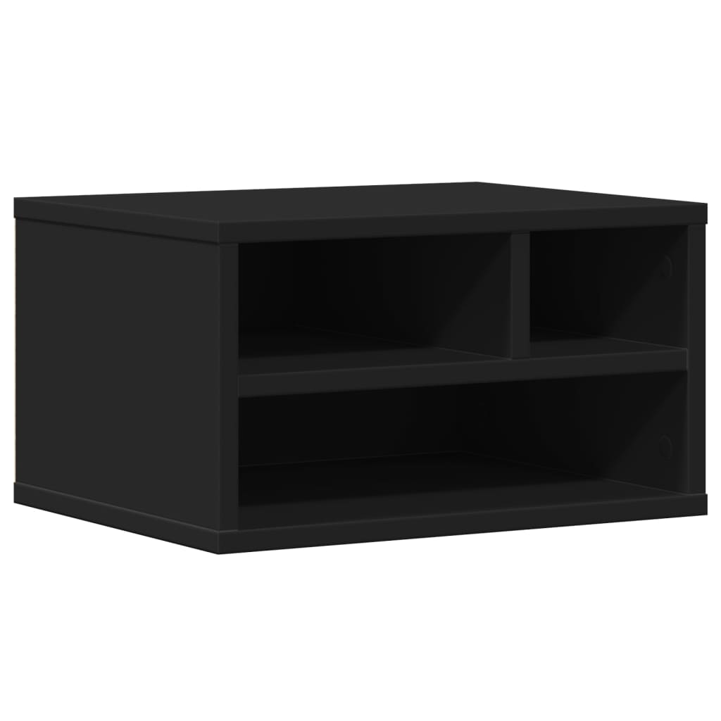 VidaXL Printerskab 40x32x22,5 cm færdig træ sort