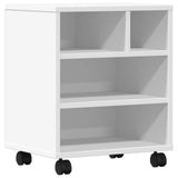 VidaXL printerskab med hjul 41x32x48 cm hvid