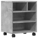 VidaXL printerskab med hjul 41x32x48 cm betongrå