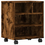 VidaXL printerskab med hjul 41x32x48 cm røget eg