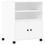 VidaXL printerskab med hjul 60x48x74 cm hvid