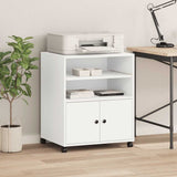 VidaXL printerskab med hjul 60x48x74 cm hvid
