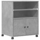 VidaXL printerskab med hjul 60x48x74 cm betongrå