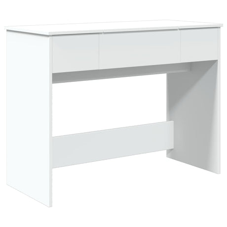 Vidaxl kaptafel met spiegel 100x45x76 cm wit