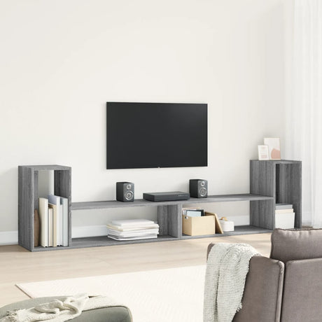 Vidaxl tv-meubelen 2 st 100x30x50 cm bewerkt hout grijs sonoma eiken
