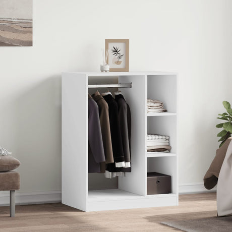Vidaxx garderobe 77x48x102 cm konstrueret træ hvid