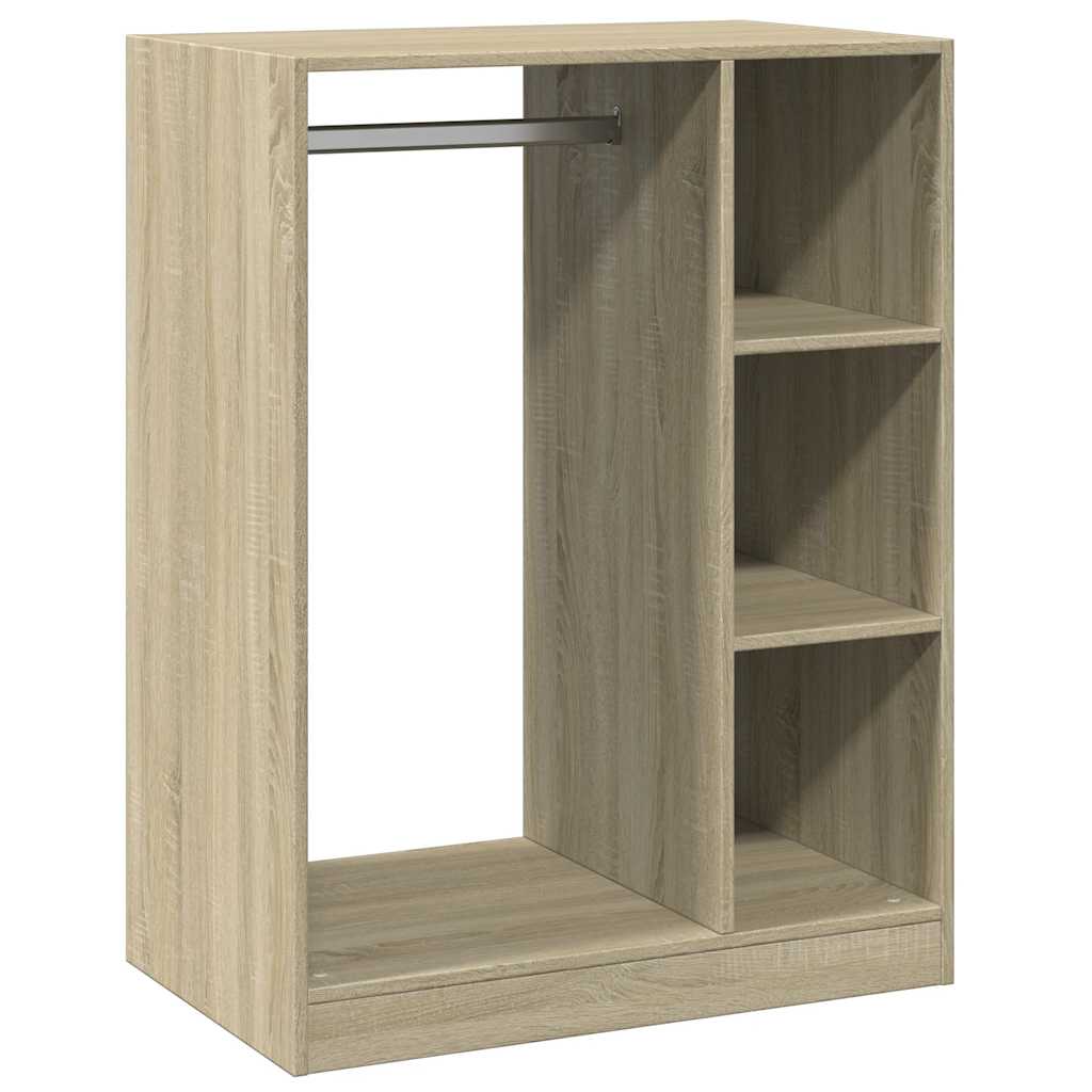 Vidaxxl garderobe 77x48x102 cm konstrueret træ sonoma eg farvet