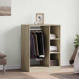 Vidaxxl garderobe 77x48x102 cm konstrueret træ sonoma eg farvet