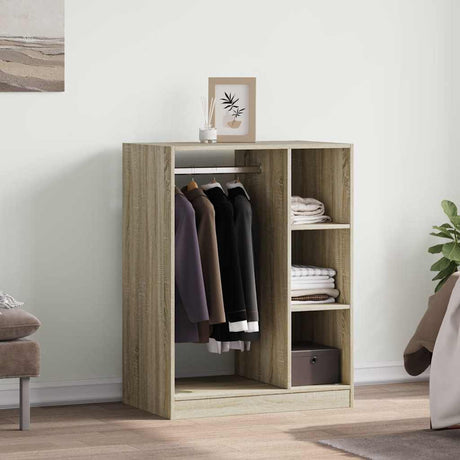 Vidaxxl garderobe 77x48x102 cm konstrueret træ sonoma eg farvet
