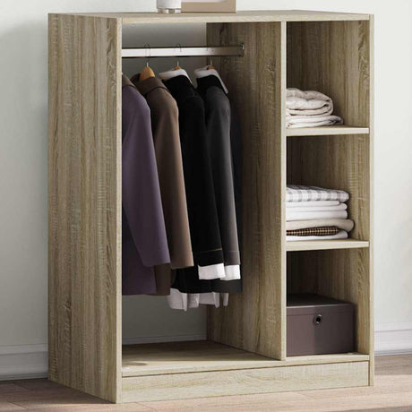Vidaxxl garderobe 77x48x102 cm konstrueret træ sonoma eg farvet